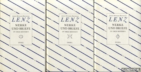 Lenz, Jakob Michael Reinhold - Werke und Briefe in drei Bnden. Hrsg. von Sigrid Damm (3 banden in box)