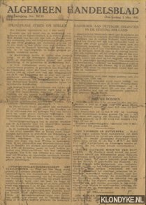 Diverse auteurs - Algemeen Handelsblad 3 Mei 1945