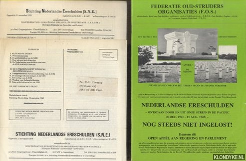 Diverse auteurs - Federatie Oud-Strijders Organisaties (F.O.S.). Nederlandse ereschulden - ontstaan door en uit onze strijd in de Pacific (1941-1945) - Nog steeds niet ingelost! Daarom dit open appel aan regering en parlement