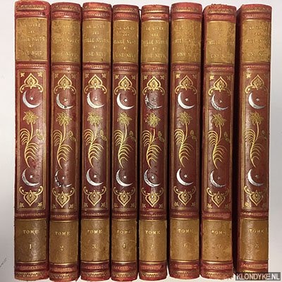 Mardrus, Dr. J.C. (traduction litterale et complete du) - Le Livre des Mille Nuits et Une Nuit (8 tomes)