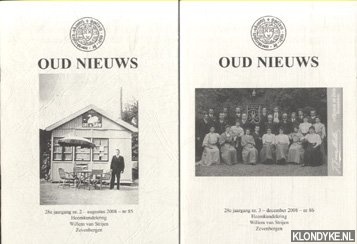 Barel, J. - e.a. - Oud Nieuws - Heemkundekring Willem van Strijen - Zevenbergen. Nummer 85 tot en met nummer 88 (4 periodieken samen)