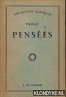 Dedieu, J. (introduction et notes par) - Nos auteurs classiques: Pascal Pensees