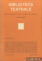Marotti, Ferruccio - e.a. - Biblioteca Teatrale. Rivista trimestrale di studi e ricerche sullo spettacolo - Nuova Serie - BT 24 1991