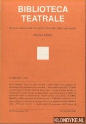 Marotti, Ferruccio - e.a. - Biblioteca Teatrale. Rivista trimestrale di studi e ricerche sullo spettacolo - Nuova Serie - BT 25 1992