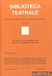 Marotti, Ferruccio - e.a. - Biblioteca Teatrale. Rivista trimestrale di studi e ricerche sullo spettacolo - Nuova Serie - BT 53 2000: Eduardo e la drammaturgia italiana del primo novecento