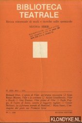 Marotti, Ferruccio - e.a. - Biblioteca Teatrale. Rivista trimestrale di studi e ricerche sullo spettacolo - Nuova Serie - BT 1 1986