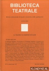 Marotti, Ferruccio - e.a. - Biblioteca Teatrale. Rivista trimestrale di studi e ricerche sullo spettacolo - Nuova Serie - BT 41 1997: Il teatro di Heiner Muller