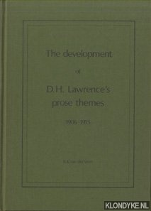 Veen, B.K. van der - The development of D.H. Lawrence's prose themes 1906-1915
