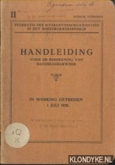 Diverse auteurs - Handleiding voor de berekening van handelsdrukwerk - In werking getreden 1 juli 1928