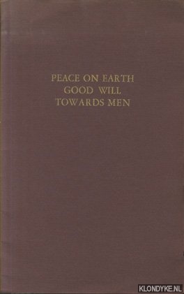 Lactantius & Hans den Tonkelaar (etching by) - Peace on earth good will towards men