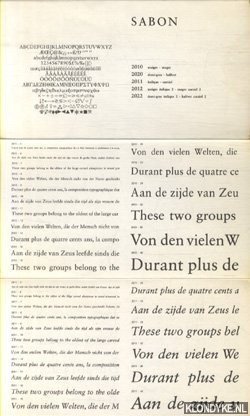 Diverse auteurs - Lettertypes (6 vouwvellen in mapje)