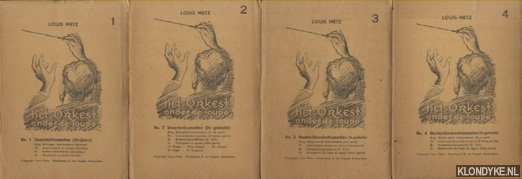 Metz, Louis - Het orkest onder de loupe. 6 originele omslagen met fotokaartjes