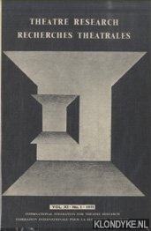 Various - Theatre Research / Recherches Theatrales - Vol. XI - No. I - 1971