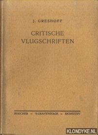 Greshoff, J. - Critische vlugschriften