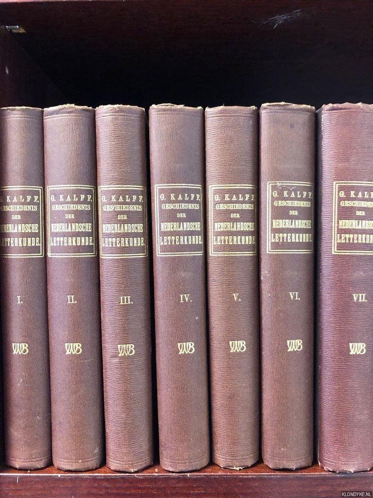Kalff, G. - Geschiedenis der Nederlandsche letterkunde (7 delen)