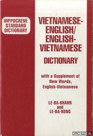 Le-Ba-Khanh & Le Ba Kong - Vietnamese-English / English-Vietnamese Standard Dictionary With a Supplement of New Words, English-Vietnamese