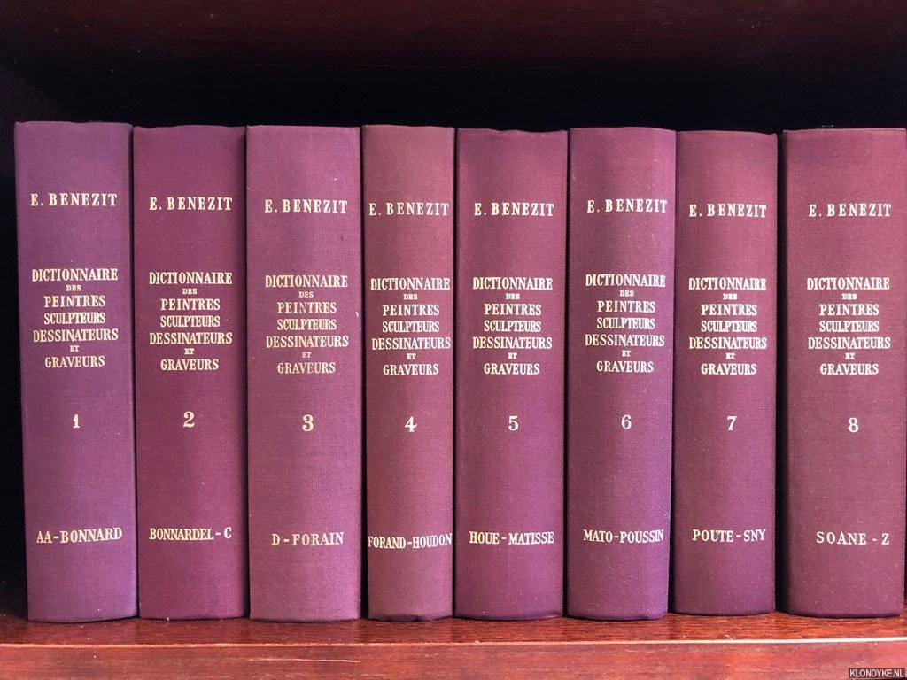 Bnzit, E. - Dictionnaire des peintres, sculpteurs, dessinateurs et graveurs (8 volumes)