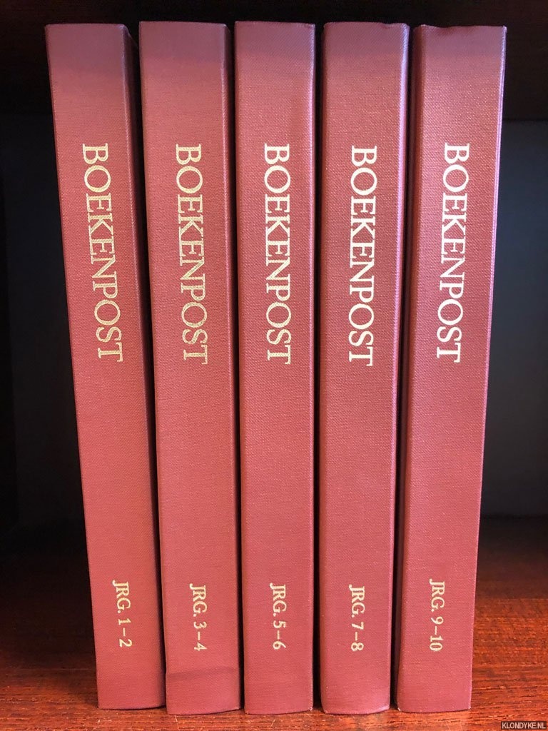 Veer, Janneke van der - e.a. (redactie) - Boekenpost jaargang 1 tot en met 10 (5 banden)