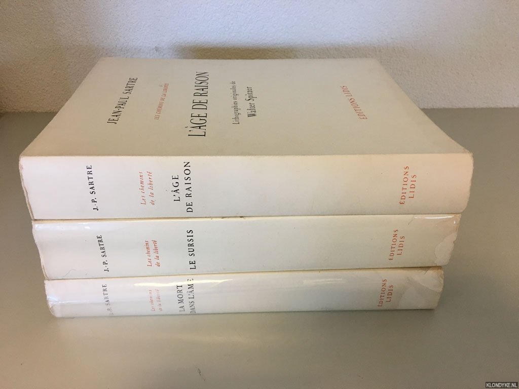 Sartre, Jean-Paul & Walter Spitzer (Lithographes originales de) - Les Chemins de la libert (3 volumes)
