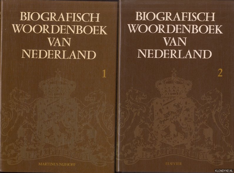 Charit, Dr. J. - en anderen - Biografisch woordenboek van Nederland (6 delen)