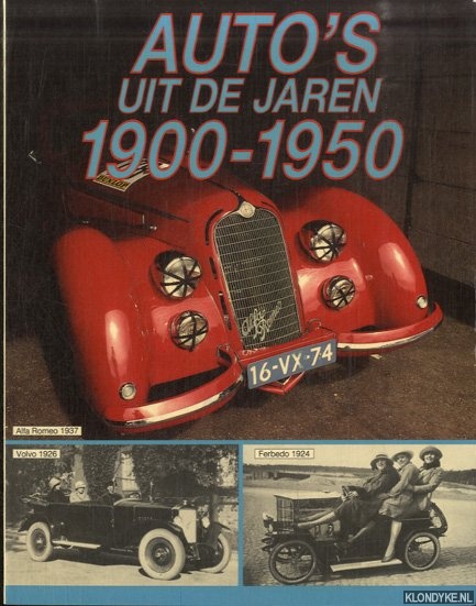 Hilsum, Marja (vertaling) - Auto's uit de jaren 1900-1950