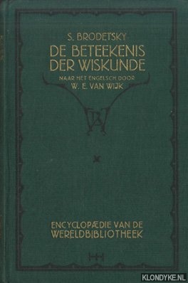 Brodetsky, S. - De beteekenis der wiskunde