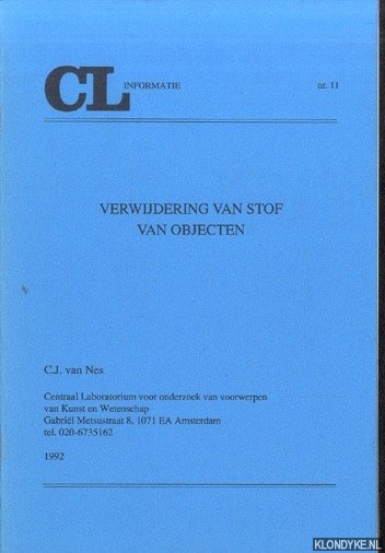 Nes, C.J. van - Verwijdering van stof van objecten