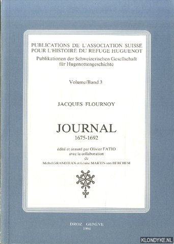 Flournoy, Jacques - Journal 1675-1692