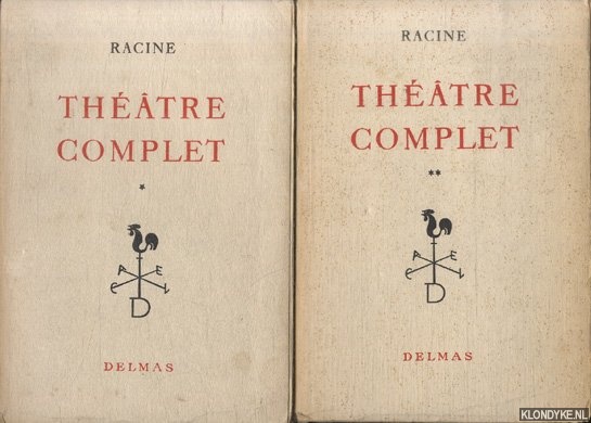 Racine - Thtre complet (2 volumes)