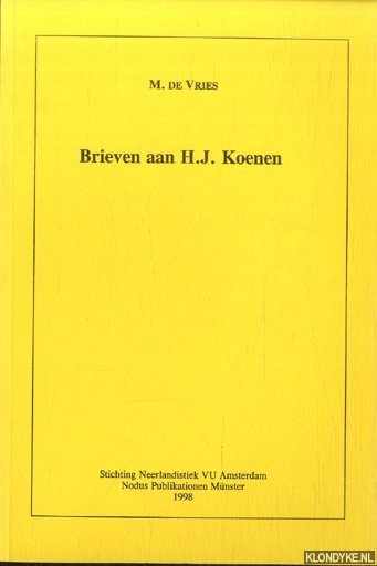 Verwer, Adriaen - Brieven aan H.J. Koenen