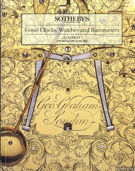 Various - Sotheby's: Good Clocks, Watches and Barometers. London Thursday 3rd June 1993