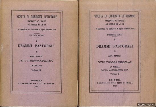 Marzi, Antonio - I drammi pastorali (2 volumes)