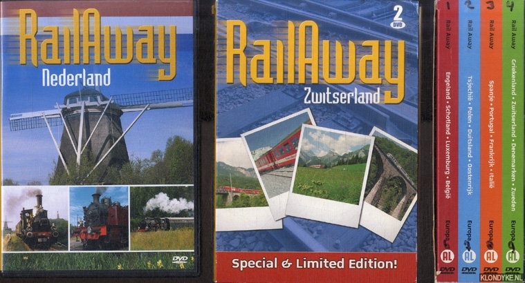 Diverse auteurs - RailAway Europa + Nederland (6 DVD's)