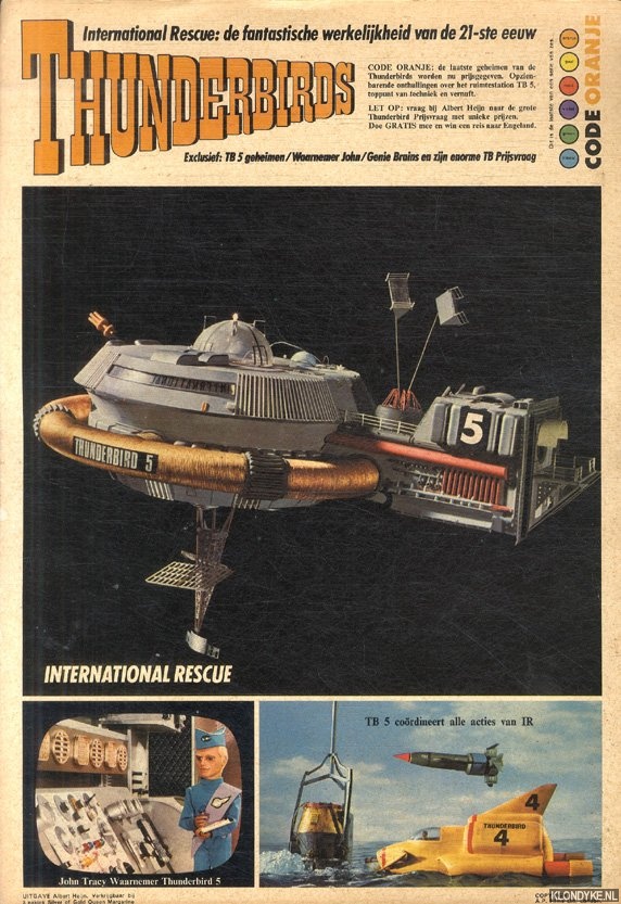 Tracy, Jeff - Thunderbirds documentatie blad Albert Heijn. Deel 6: Code Oranje