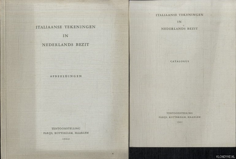 Lugt, F. (keuzecomit) - Italiaanse tekeningen in Nederlands bezit. Tentoonstelling (2 delen)
