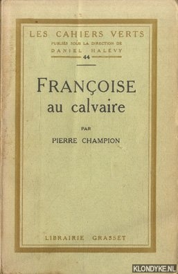 Champion, Pierre - Franoise au calvaire