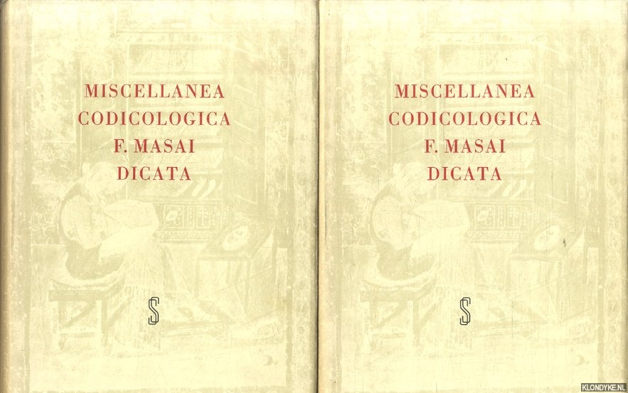 Cockshaw, P. & M.-C. Garand & P. Jodogne (ed.) - Miscellanea Codicologica F. Masai dicata MCMLXXIX (2 volumes)