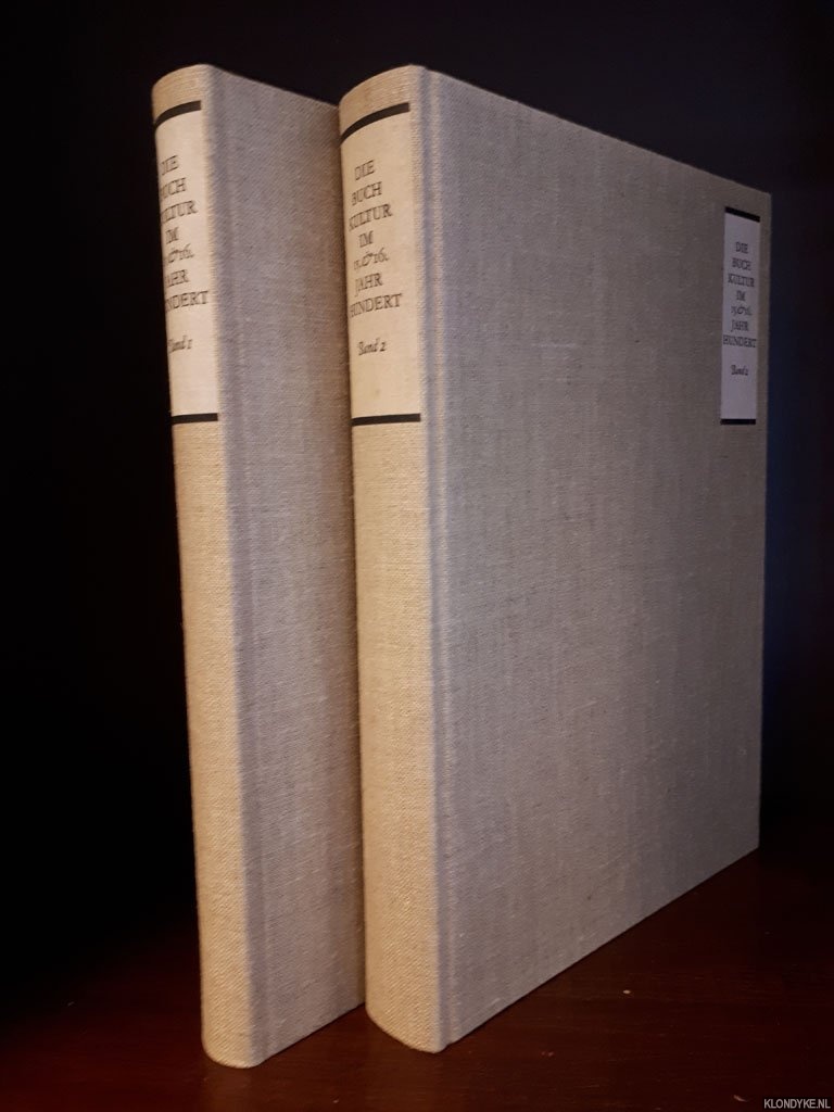 Tiemann, Barbara - Die Buchkultur im 15. und 16. Jahrhundert (2 volumes)