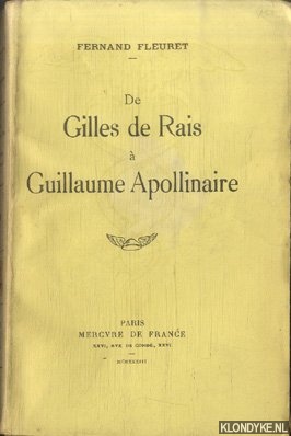 Fleuret, Fernand - De Gilles de Rais  Guillaume Apollinaire