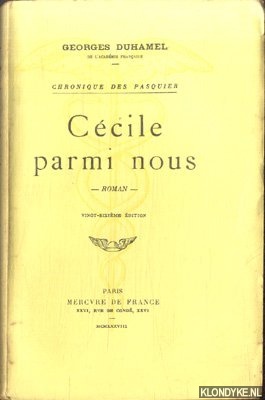 Duhamel, Georges - Ccile parmi nous