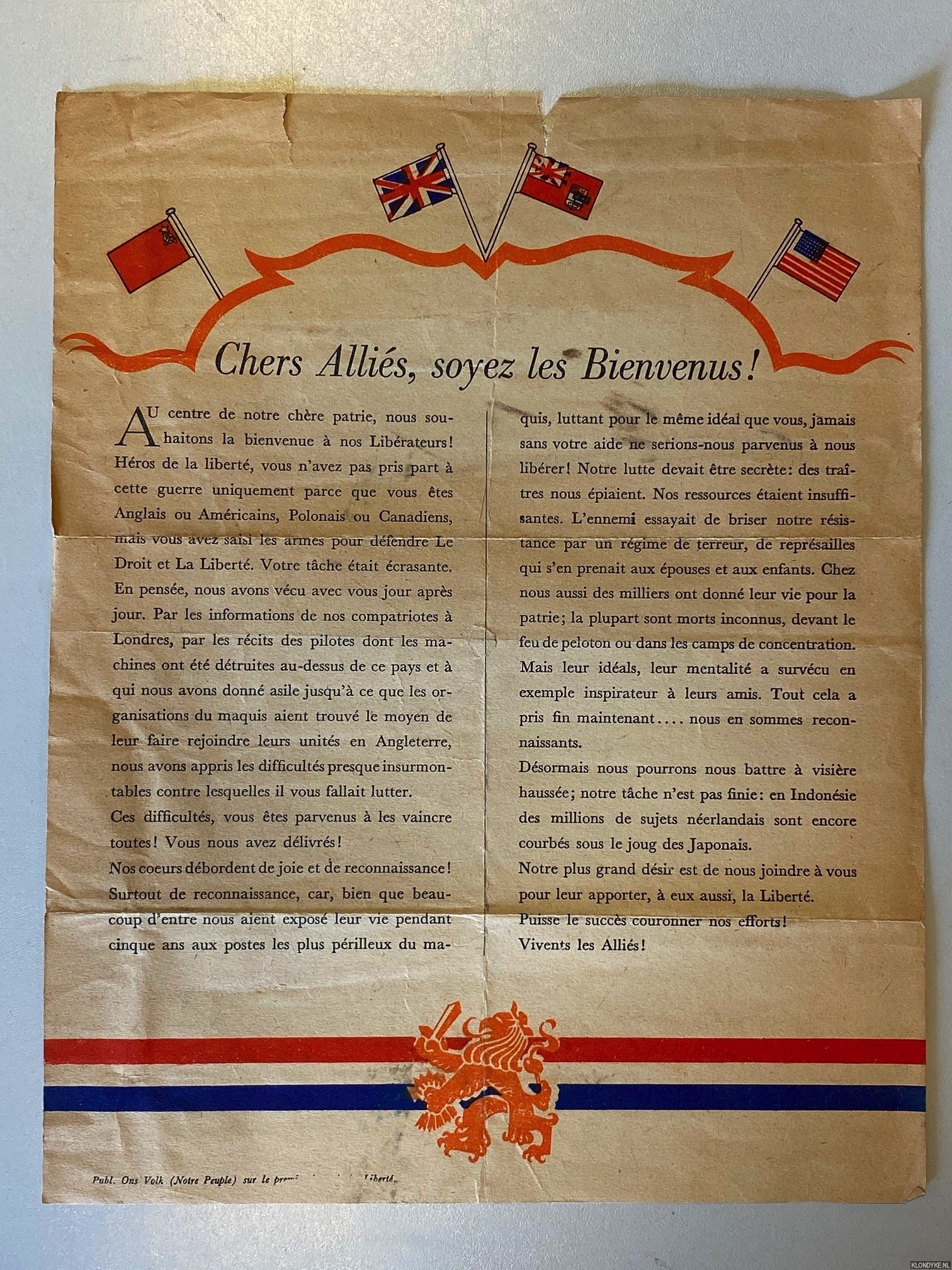 Various - Welcome Ally! / Chers Allis, soyez les Bienvenus!