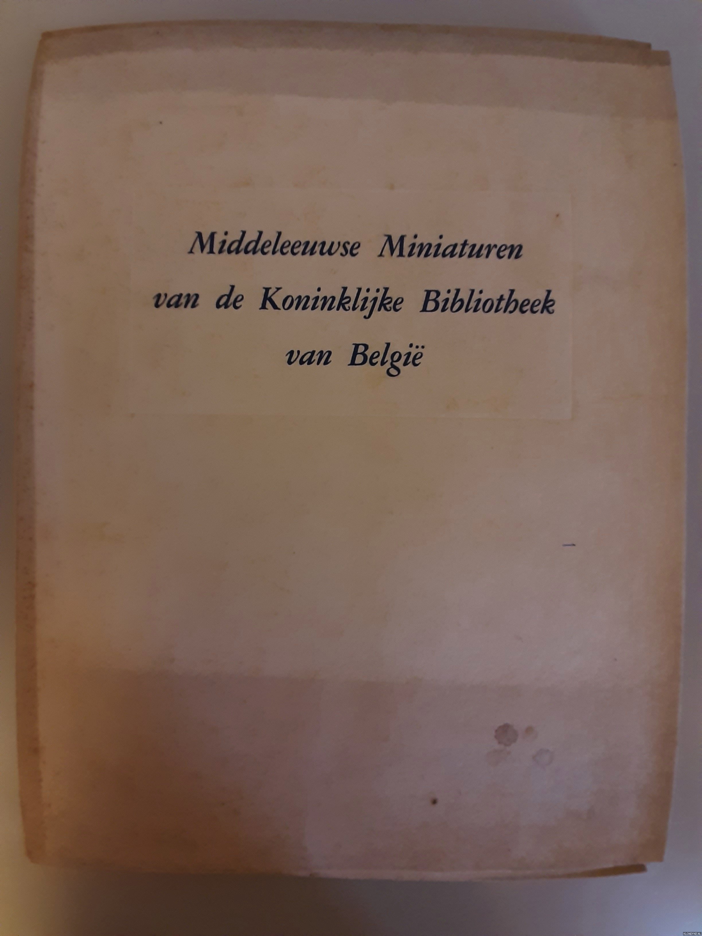 Liebaers, Herman (inleiding) - Middeleeuwse miniaturen van de Koninklijke Bibliotheek van Belgi