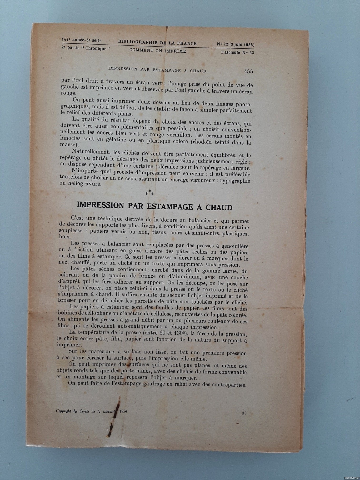 Various - Bibliographie de la France. Comment on imprime (27 episodes)