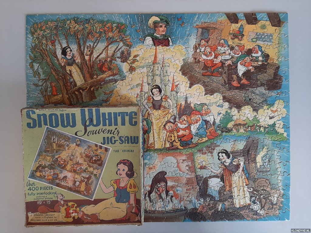 Disney, Walt - Walt Disney's Snow White. Souvenir Jig-Saw. Full Colours. Over 400 pieces. Fully intermocking. Making a complete picture 19