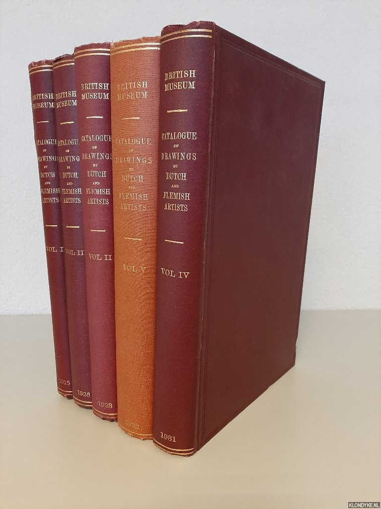 Hind, Arthur M. - Catalogue of drawings by Dutch and Flemish artists preserved in the Department of Prints and Drawings in the British Museum (5 volumes)