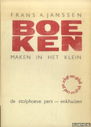 Janssen, Frans A. - Boeken maken in het klein