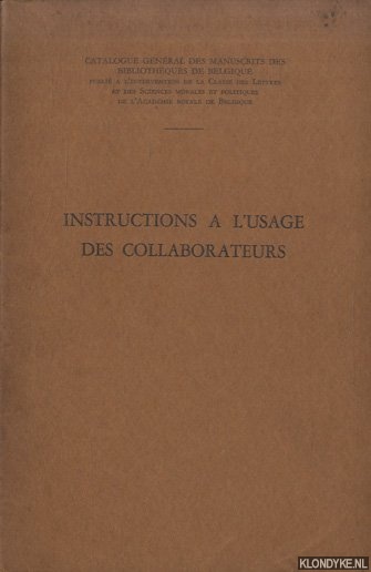 Various - Instructions a l'usage des collaborateurs