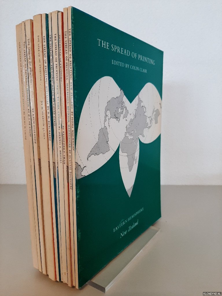 Clair, Colin (edited by) - The Spread of Printing: a History of Printing outside Europe in Monographs (11 volumes)