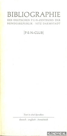 Various - Bibliographie der Mitglieder des deutschen P.E.N.-Zentrums der Bundesrepublik (Sitz Darmstadt)