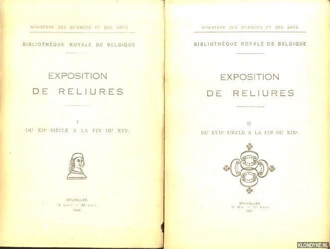 Tourneur, Victor - a.o. - Exposition de reliures (2 volumes)